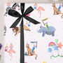 Three Sheets Of Children's Animal Party Wrapping Paper, thumbnail 1 of 2
