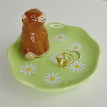 Hamish Highland Cow Personalised Dish, 6 of 6