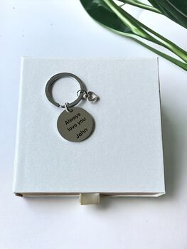 Personalised Best Wife Ever Key Ring Set With Gift Box, 2 of 4