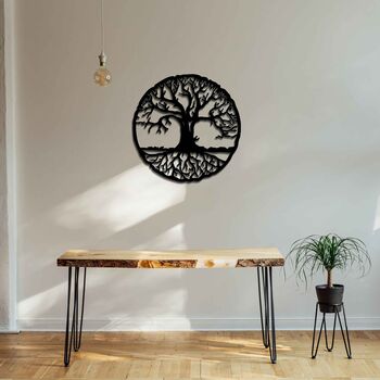 Tree Of Life Wall Art Wooden Hanging Home Decor, 4 of 10