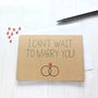 I Can't Wait To Marry You, Diamond Ring Wedding Card, thumbnail 5 of 5
