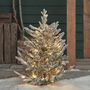 3ft Dual LED Snowy Outdoor Christmas Tree Stake, thumbnail 1 of 5