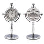 Personalised 11th Anniversary Silver Colour Desk Clock, thumbnail 1 of 11
