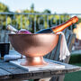 Hammered Silver Solid Copper Champagne And Ice Bowl Bucket, thumbnail 7 of 12