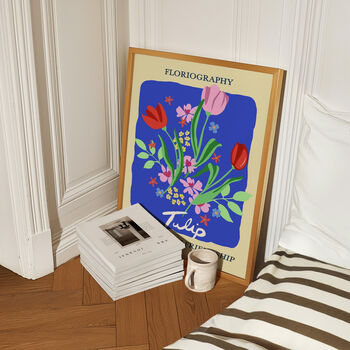 Tulip Flower Print For Love And Friendship, 4 of 5