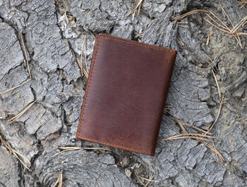 Personalised Leather Bifold Wallet Rfid Safe, 6 of 7