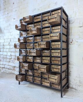 Steel Framed Apothecary Cabinet, 4 of 5