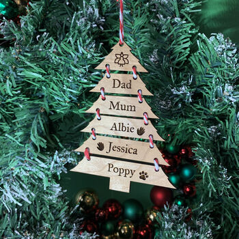 Personalised Christmas Tree Decoration, 2 of 5