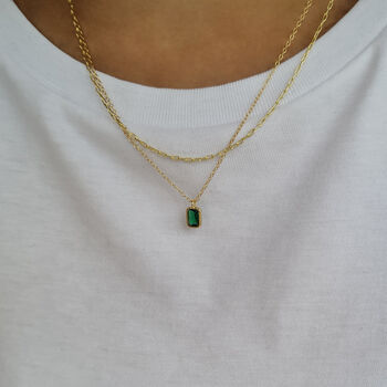Dainty Green Necklace, 2 of 5