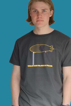 Airship T Shirt In Organic Cotton, 2 of 9