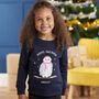 Personalised Cotton Owl Family Child Christmas Jumper, thumbnail 1 of 6