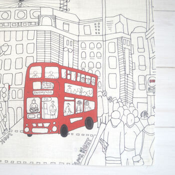 Personalised London Linen Napkin Sets, 6 of 12