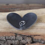 Decorative Iron Heart Dish, Hand Forged With Smooth Finish, thumbnail 3 of 10
