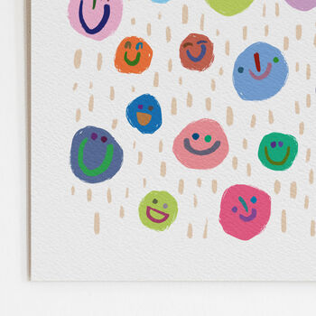Happy Smiley Faces Print, 3 of 10