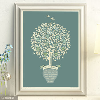 Gift For Mum ‘Personalised Family Tree Print’, 6 of 12