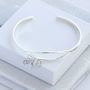 Personalised Silver Open Cuff Bangle, thumbnail 4 of 10