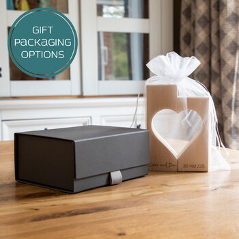 Personalised Wedding Anniversary Gift Candle Holder Set, 5 of 5
