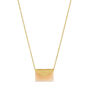 Gold And Pink Envelope Necklace, thumbnail 2 of 2