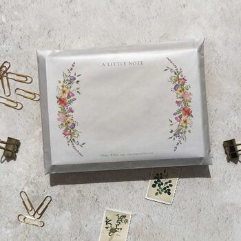 Delicate Watercolour Florals Notelets Gift Set, 3 of 7