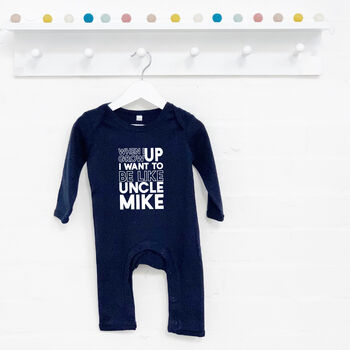 When I Grow Up I Want To Be Like… Personalised Babygrow, 6 of 11