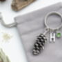 Pine Cone Keyring Woodland Nature Gift, thumbnail 6 of 8