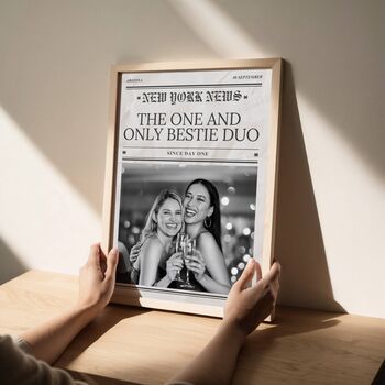 Personalised Best Friend Newspaper Print, 4 of 5