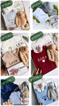 Personalised Toddler And Baby Gift Set Box Celebration, 3 of 12