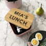 Personalised Bamboo Shadow Font Lunch Box, thumbnail 6 of 8
