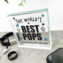 Personalised The World's Best Dad Crystal Token Daddy, Dad, Pops, Papa, thumbnail 5 of 6