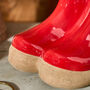 Personalised Large Red Welly Boots Planter, thumbnail 6 of 8