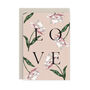 Spring Blossom 'Love' Botanical Card, thumbnail 2 of 2
