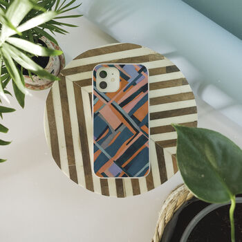 Geo Abstract Eco Friendly, Biodegradable Phone Case, 5 of 7