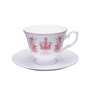 Queen Elizabeth II Commemorative Cup And Saucer, 7 of 11