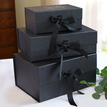 Personalised Luxury Black Gift Box Selection, 6 of 8