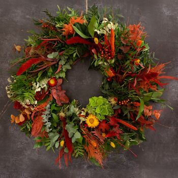 Bright Autumn Fresh Wreath Making Kit, 2 of 5
