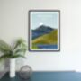 Mount Snowdon Snowdonia Landscape Art Print, thumbnail 3 of 3
