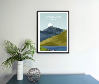 Mount Snowdon Snowdonia Landscape Art Print, 3 of 3