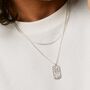 Oasis Palm Men's Sterling Silver Necklace, thumbnail 4 of 8