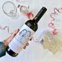 Personalised Portrait Christmas Wine Labels, thumbnail 4 of 4