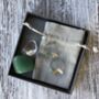 Personalised Healing Crystal Earring And Stone Gift Box, thumbnail 4 of 11