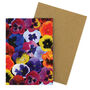 Viola Pansy Greetings Card, thumbnail 4 of 8