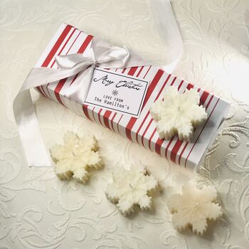 Christmas Snowflake Candles Gift Box Set, 2 of 9