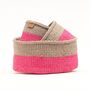 Grey And Fluoro Pink Colour Block Basket, thumbnail 12 of 12