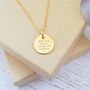Yellow Gold Engraved Rainbow Necklace, thumbnail 2 of 6