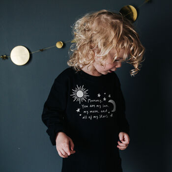 Personalised Mummy/Daddy, Sun, Moon And Stars T Shirt, 2 of 12