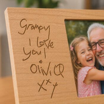 Personalised Child's Handwriting Engraved Photoframe, 3 of 4
