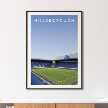 Sheffield Wednesday Hillsborough Kop/South Stand Poster, 3 of 8