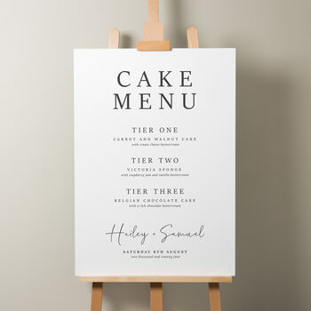 Romantic Wedding Bar Menu Sign 'Hailey', 2 of 8