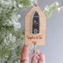 New Home Personalised Silver Charm Decoration, thumbnail 2 of 2