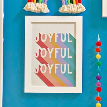 Joyful Rainbow Print, 3 of 4